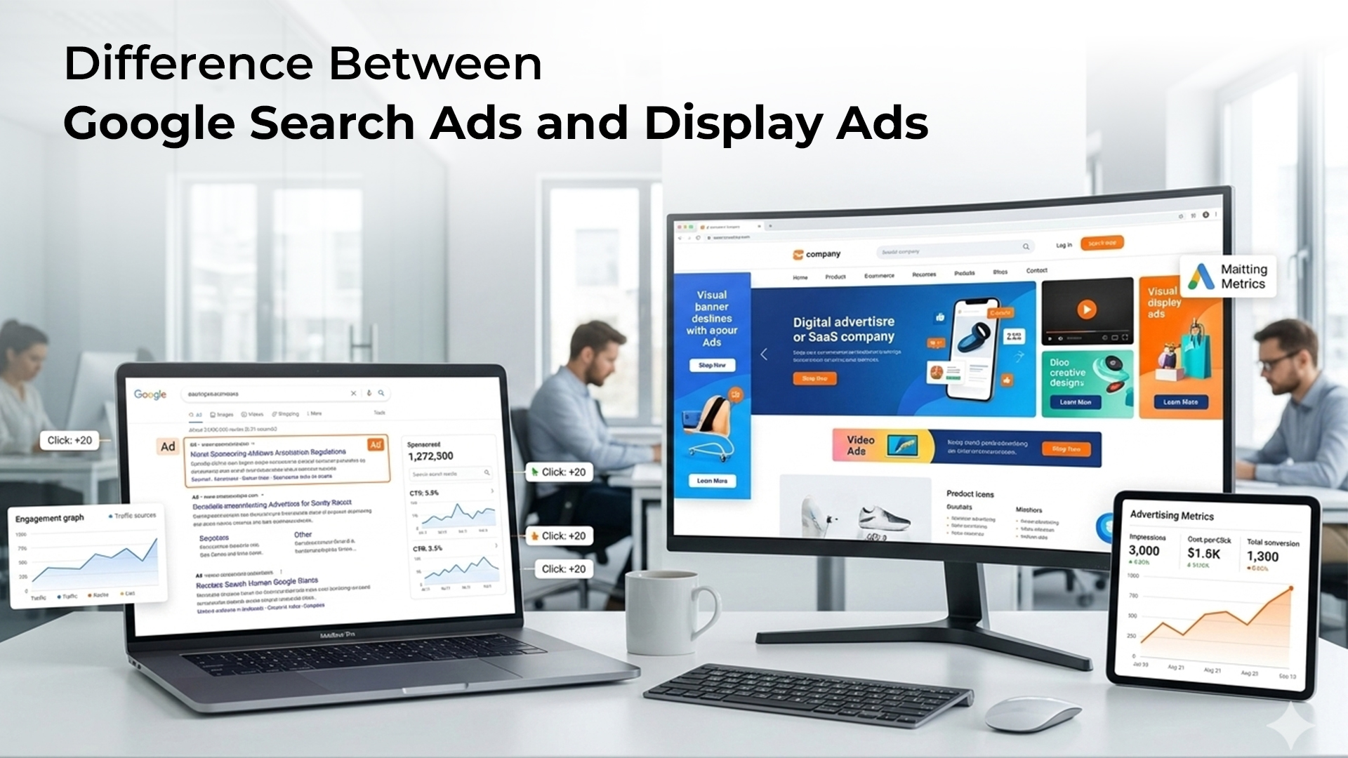 Difference between Google Search Ads and Display Ads